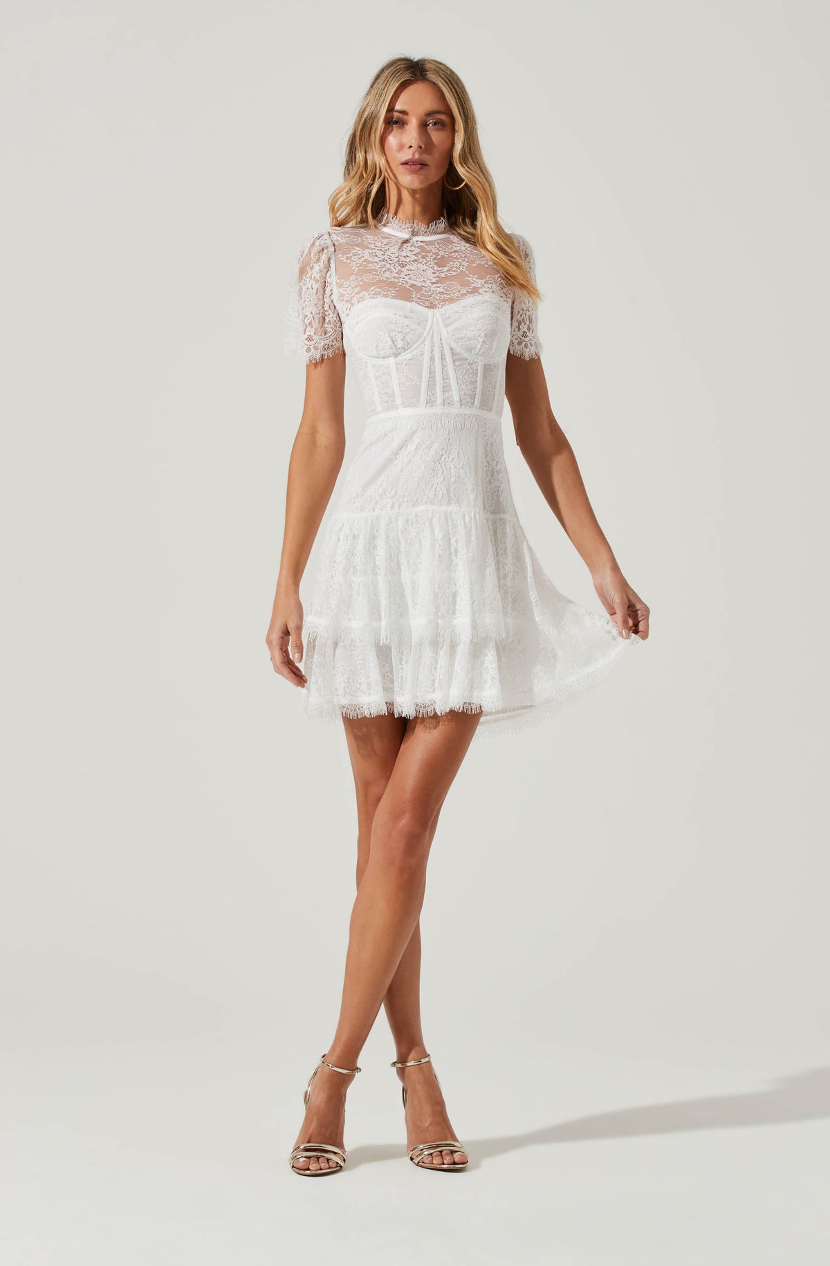 Leilani Lace Bustier Mini Dress – ASTR ...